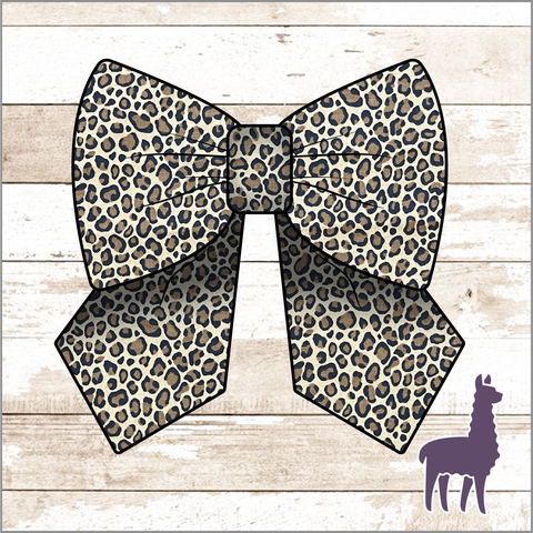 Monogram Cheetah Bow