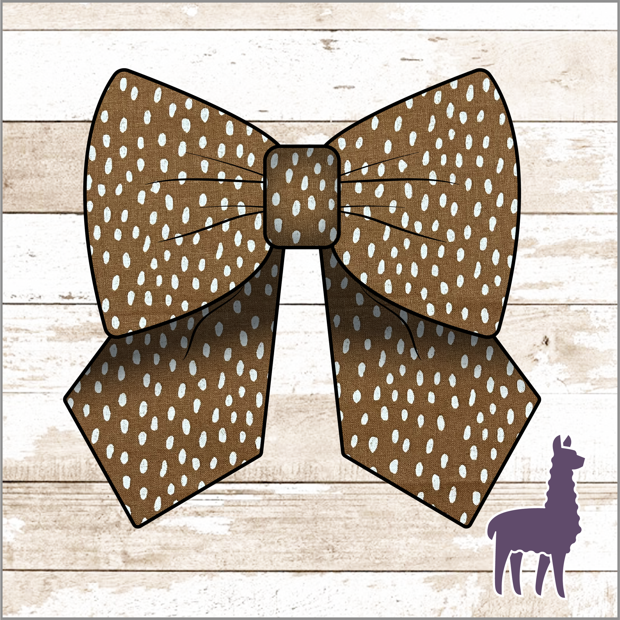 Monogram Fawn Bow