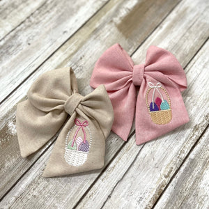 Easter Basket Large Sailor Bow | OPTIONS