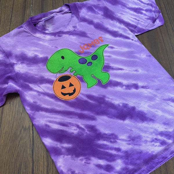 Trick-or-Treat Rex Appliqué  | BOY & GIRL