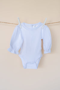 Ruffle Long Sleeve Bodysuit Blank