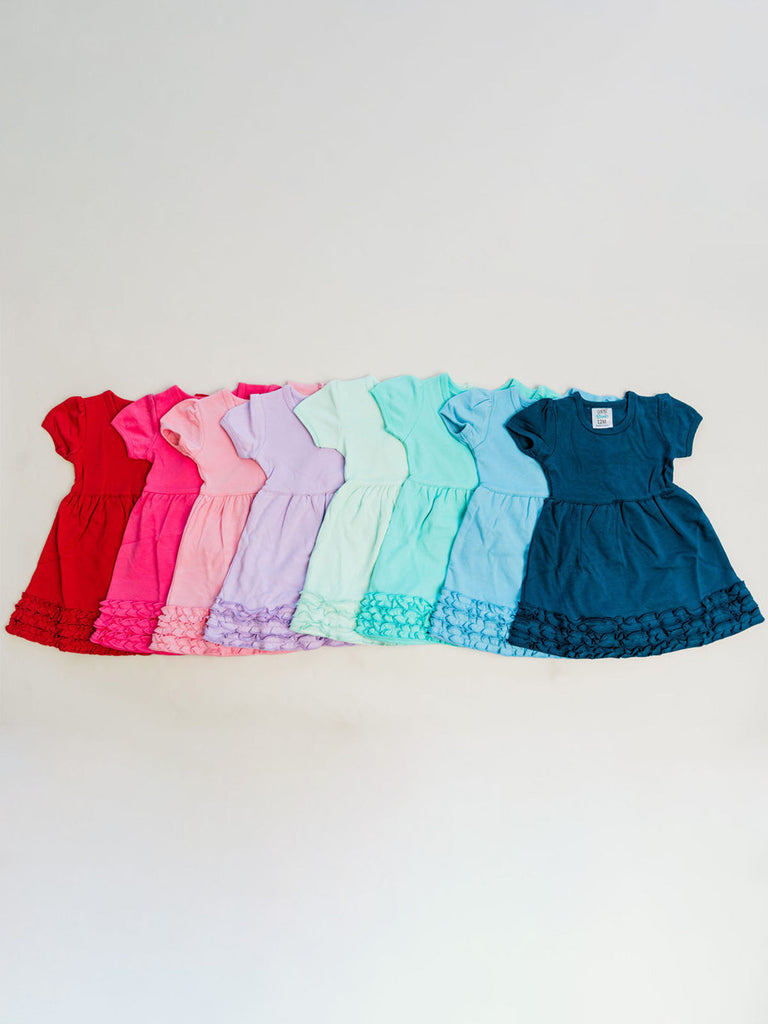 Empire Waist Ruffle Dress Blank Empire Waist Ruffle Dress Blank