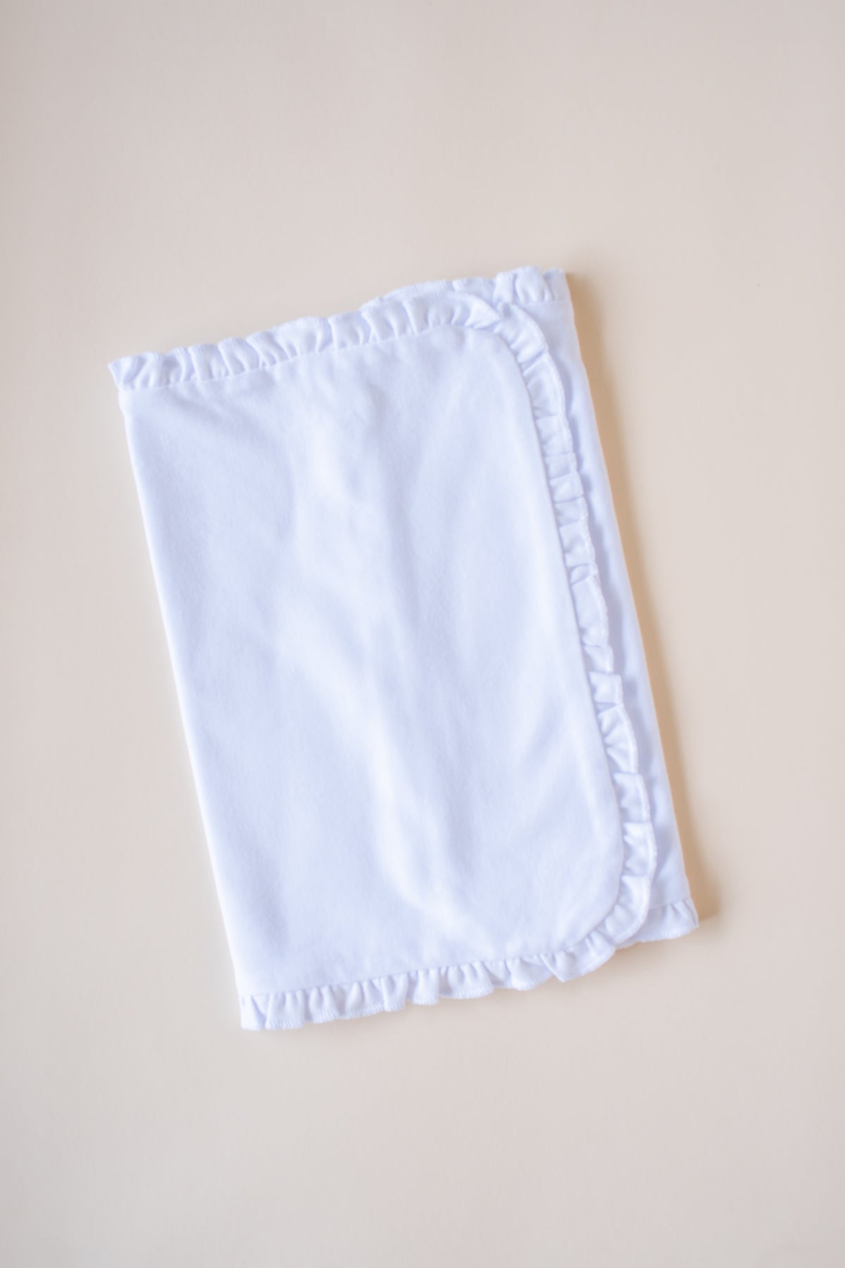 Ruffle Burp Cloth Blank