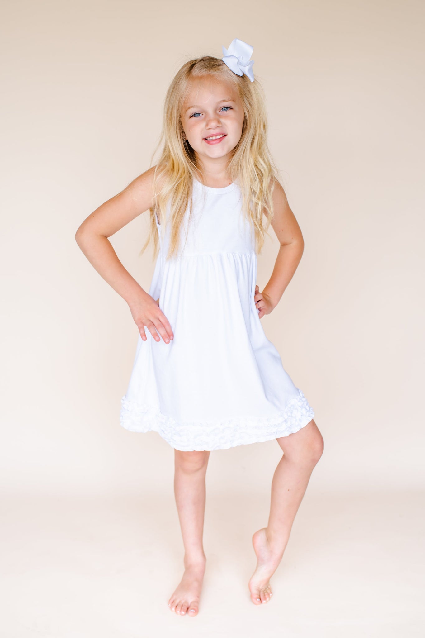 Tank Empire Waist Ruffle Dress Blank Tank Empire Waist Ruffle Dress Blank