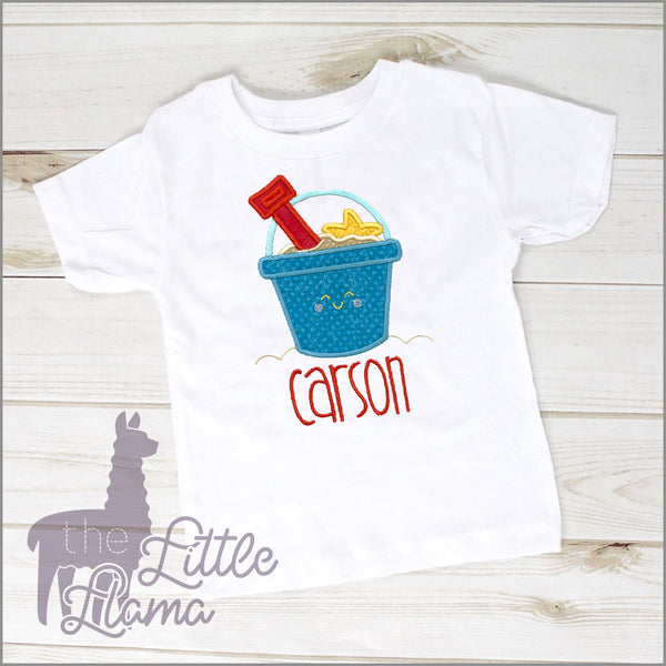 Beach Sand Pail Appliqué | BOY & GIRL