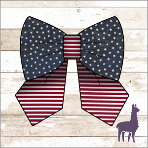 Monogram Stars & Stripes Bow