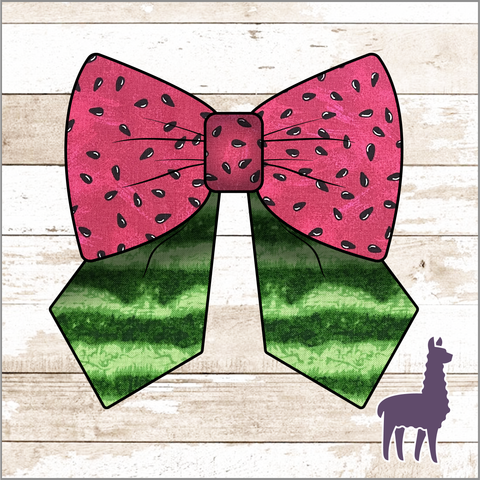 Monogram Watermelon Bow